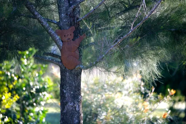 A butterfly garden ornament