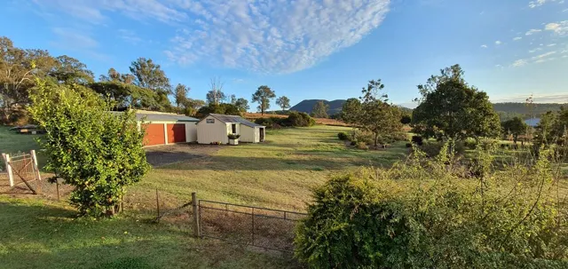 Open space around the shed