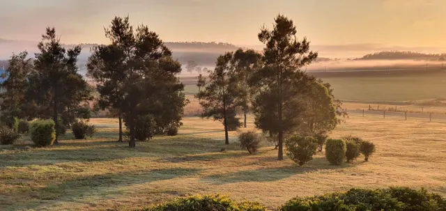 First light over the countryside