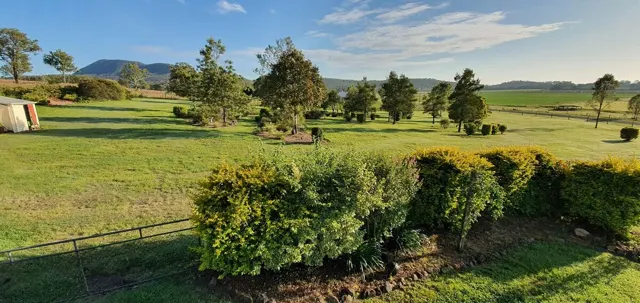 The view across the front gardens