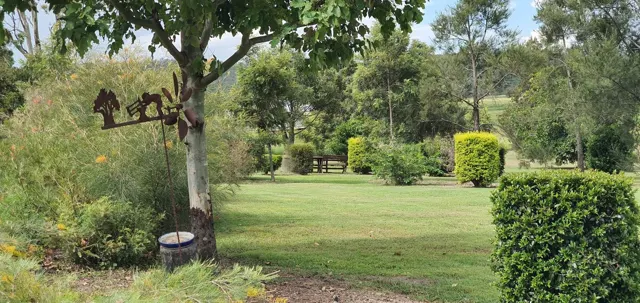 A sheltered garden nook