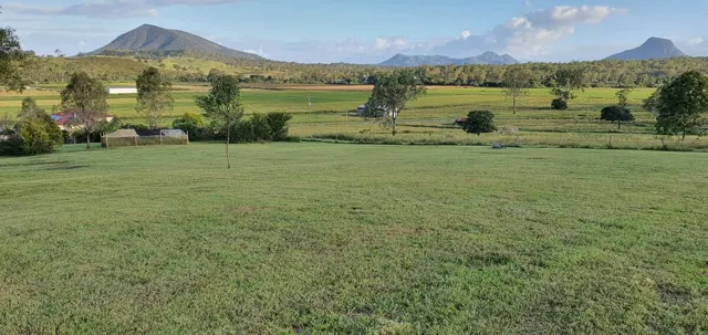 Farmland beyond the property