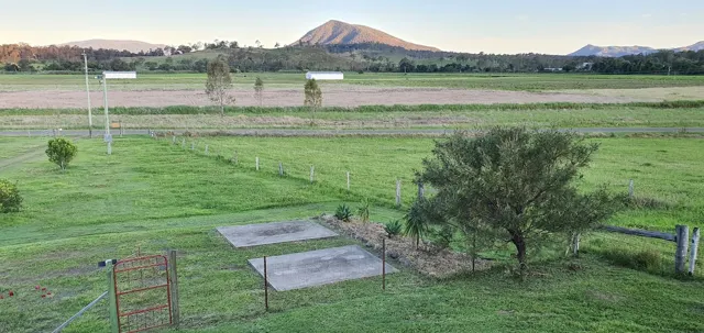 Country views beyond the vegetable patch