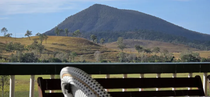 The view from the verandah